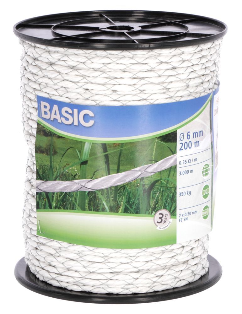 Basic Weidezaun- Seil 200m, Ø 6mm