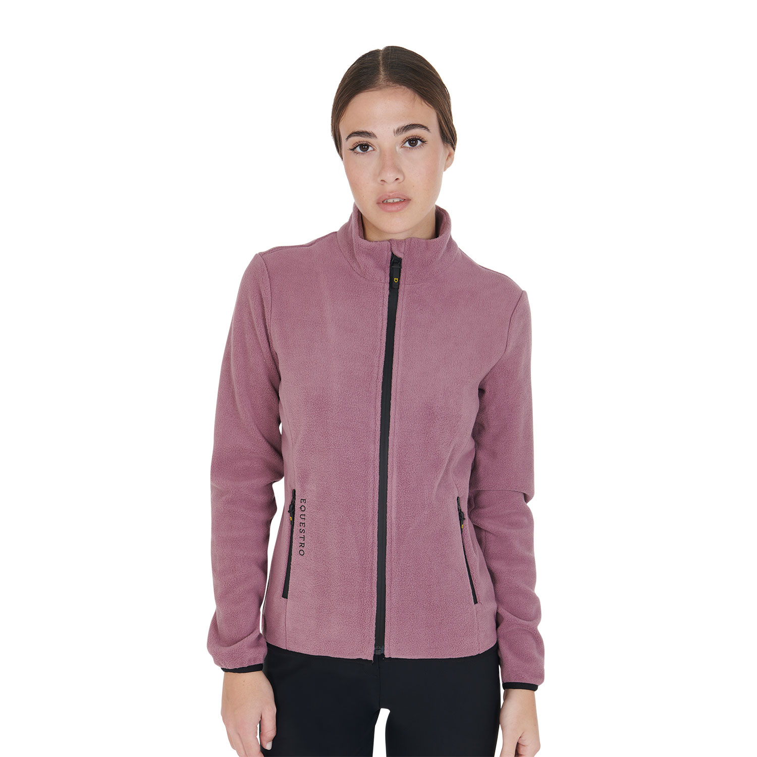 Equestro Fleece-Sweater mit Zip