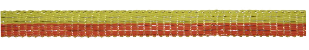 Basic Weidezaun- Band 250m/ 10mm, gelb-orange, 4x 0,16 Niro