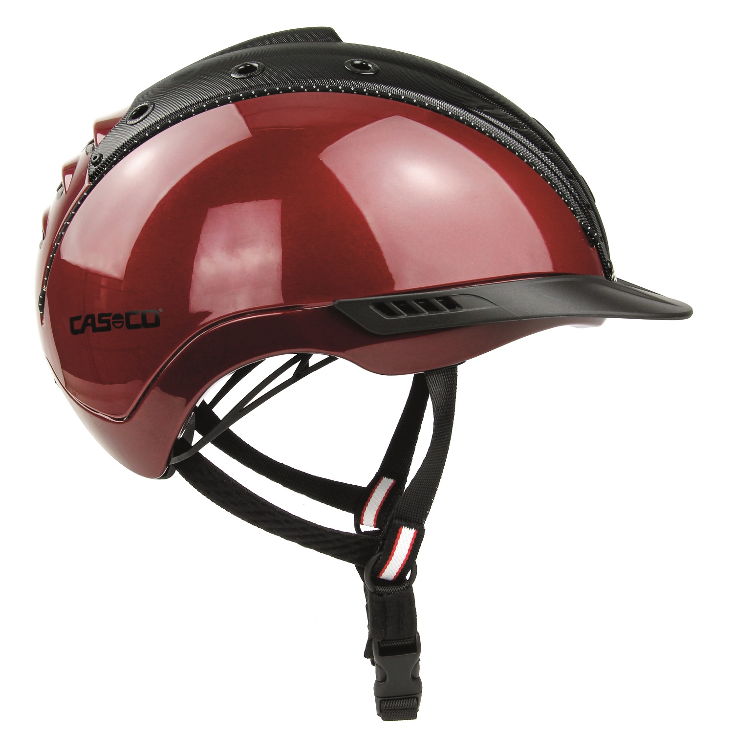 Casco Mistrall 2 Edition dunkelrot-schwarz Struktur