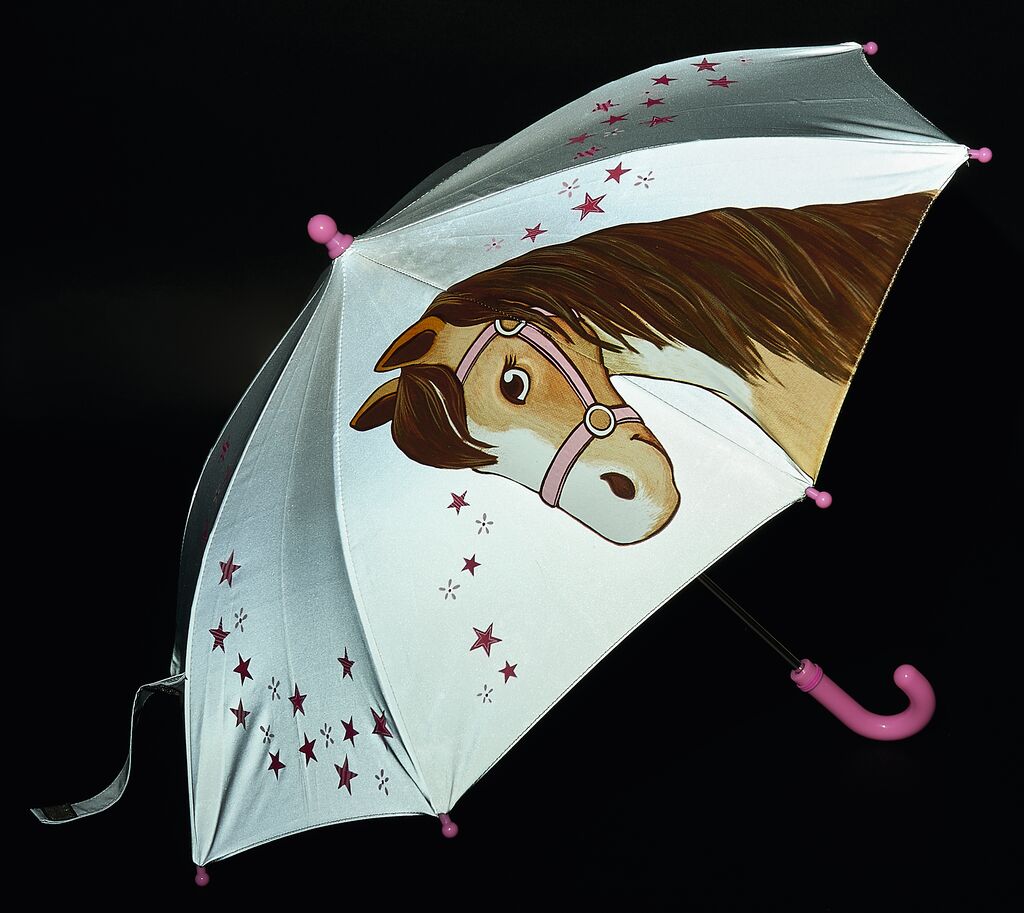 Kinder- Regenschirm Pferde