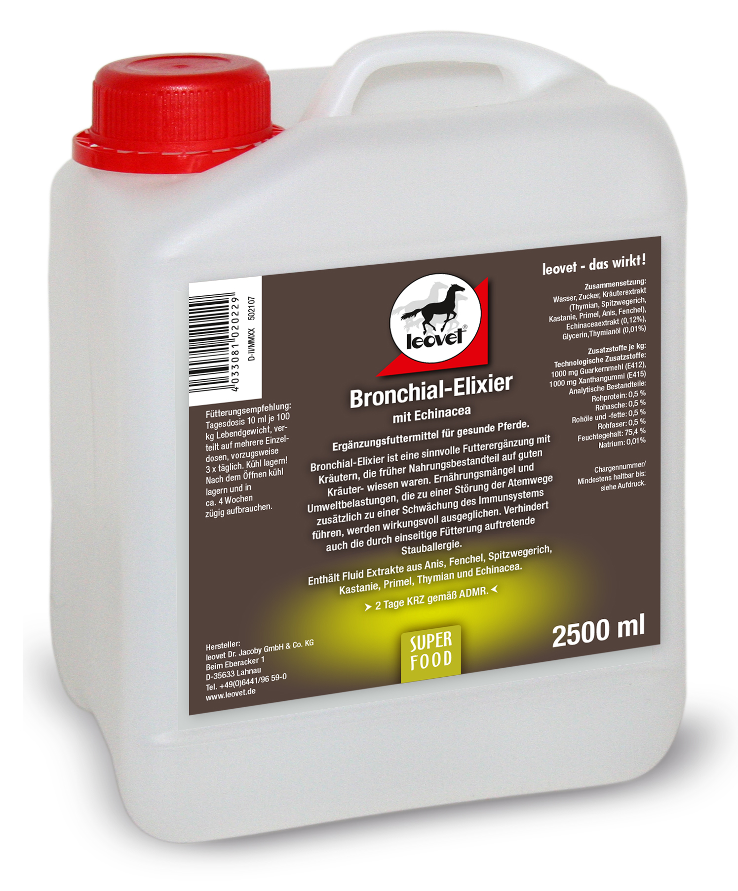 Leovet Bronchial Elixier Kanister 2,5L