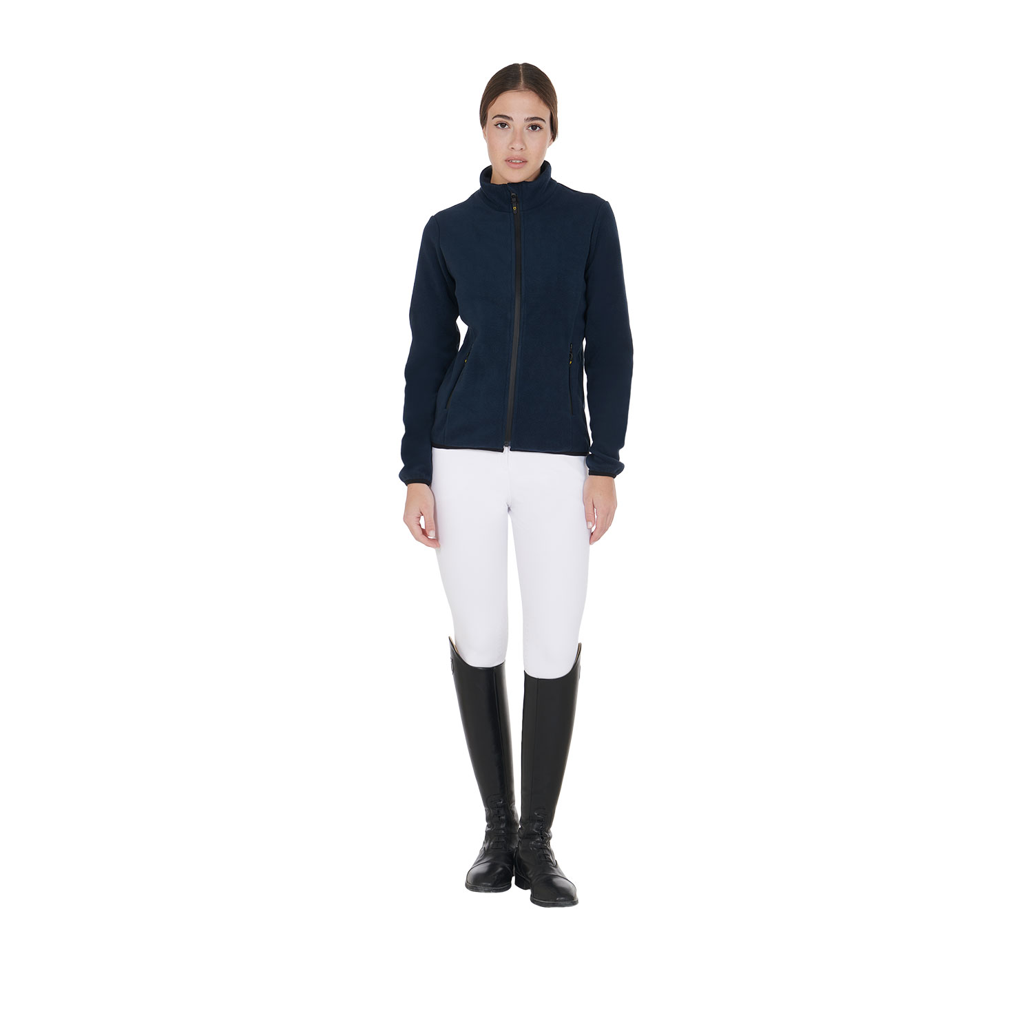 Equestro Fleece-Sweater mit Zip