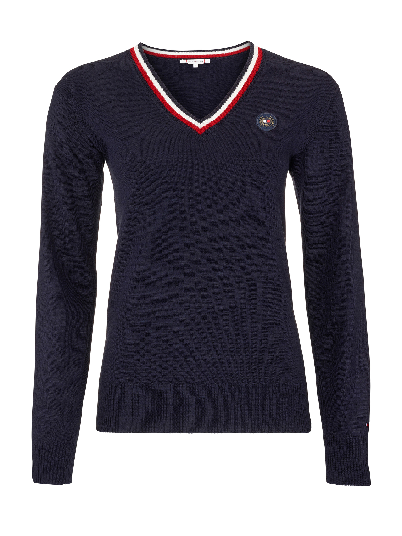 Hilfiger Leichter V-Ausschnitt Pullover Damen