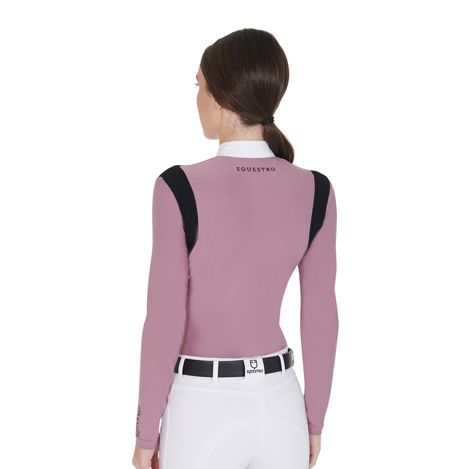 Equestro Turniershirt Jersey Zip, Langarm