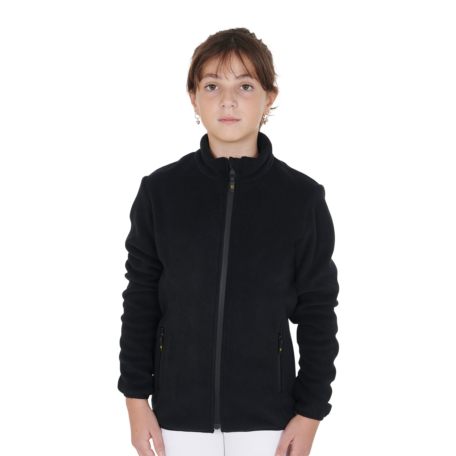Article-0ef27c26-7abc-44eb-9f60-daea131e667b_ETKU00056_BK-1.jpg Equestro Fleece Junior Zip