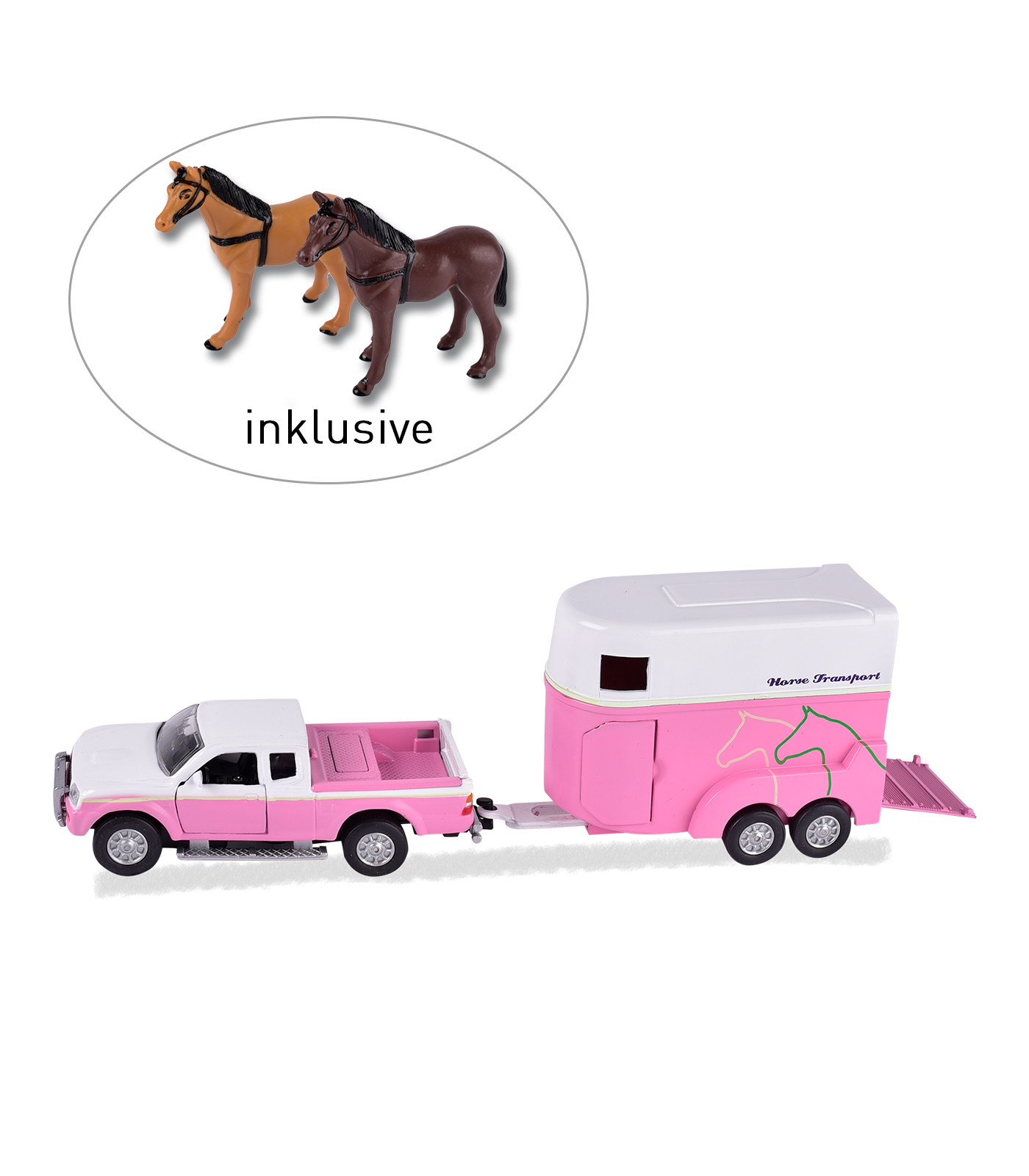 Pferdetransporter Spieleset rosa