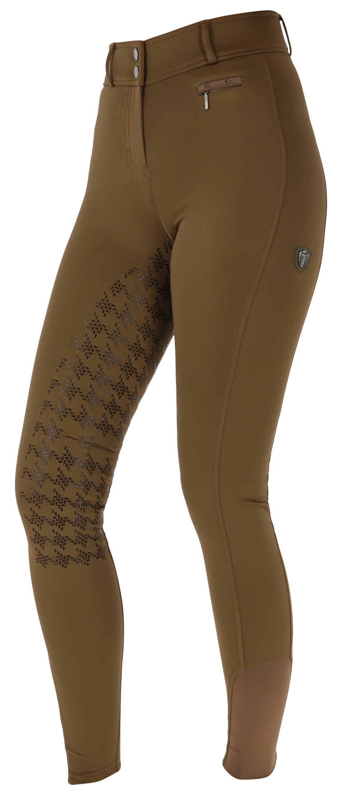 Winter-Reitleggings Damen High Waist Reithose mit Handytasche