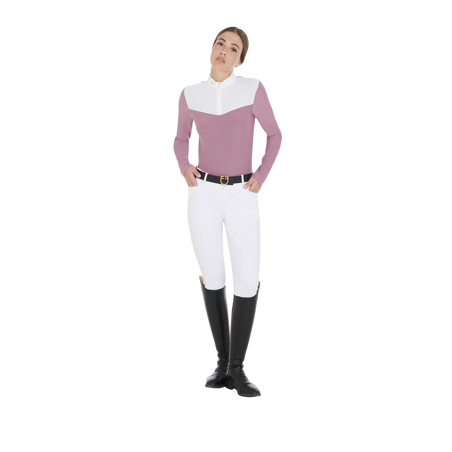 Equestro Turniershirt 1/2 Mesh, Langarm