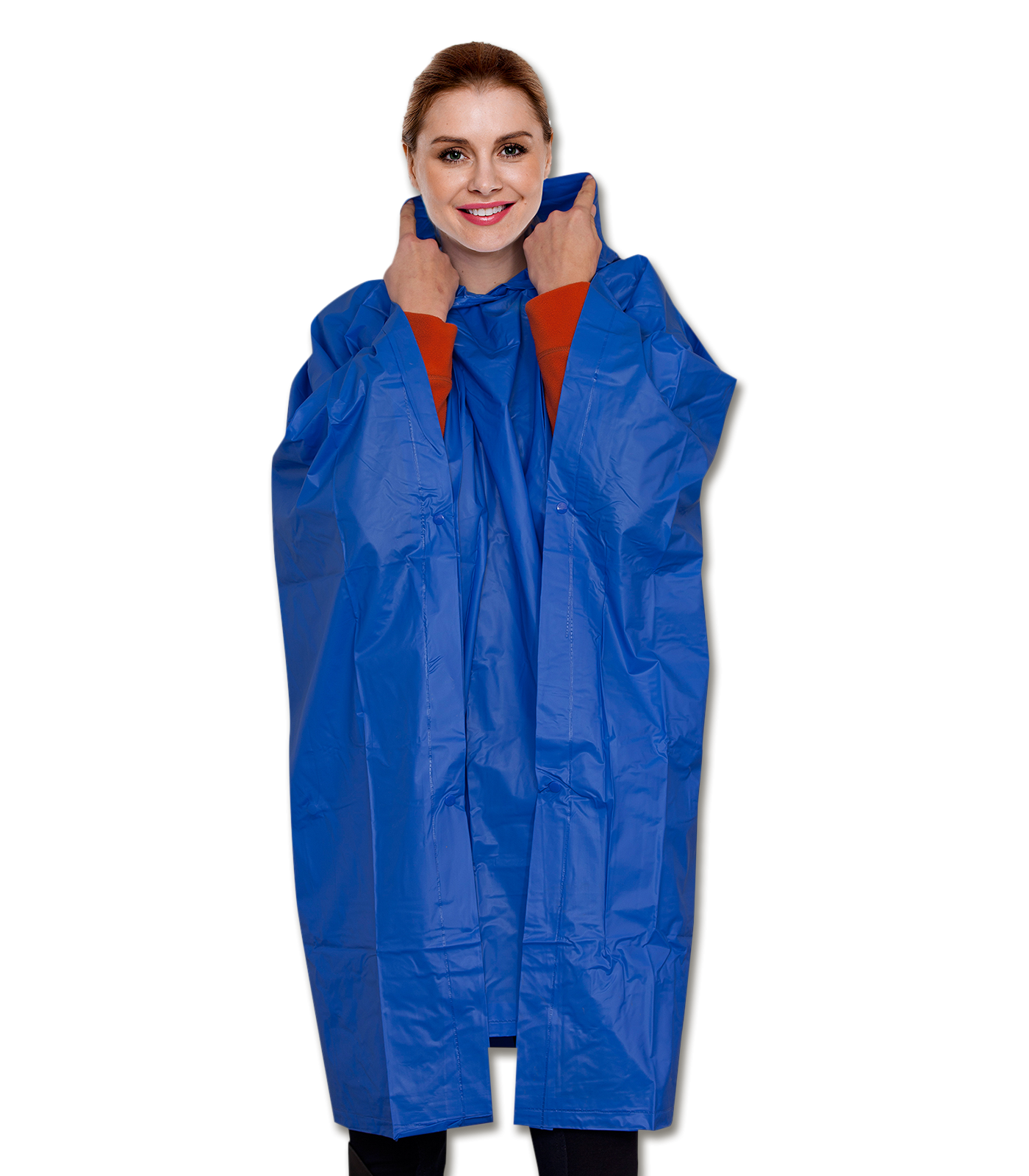 Regenponcho blau