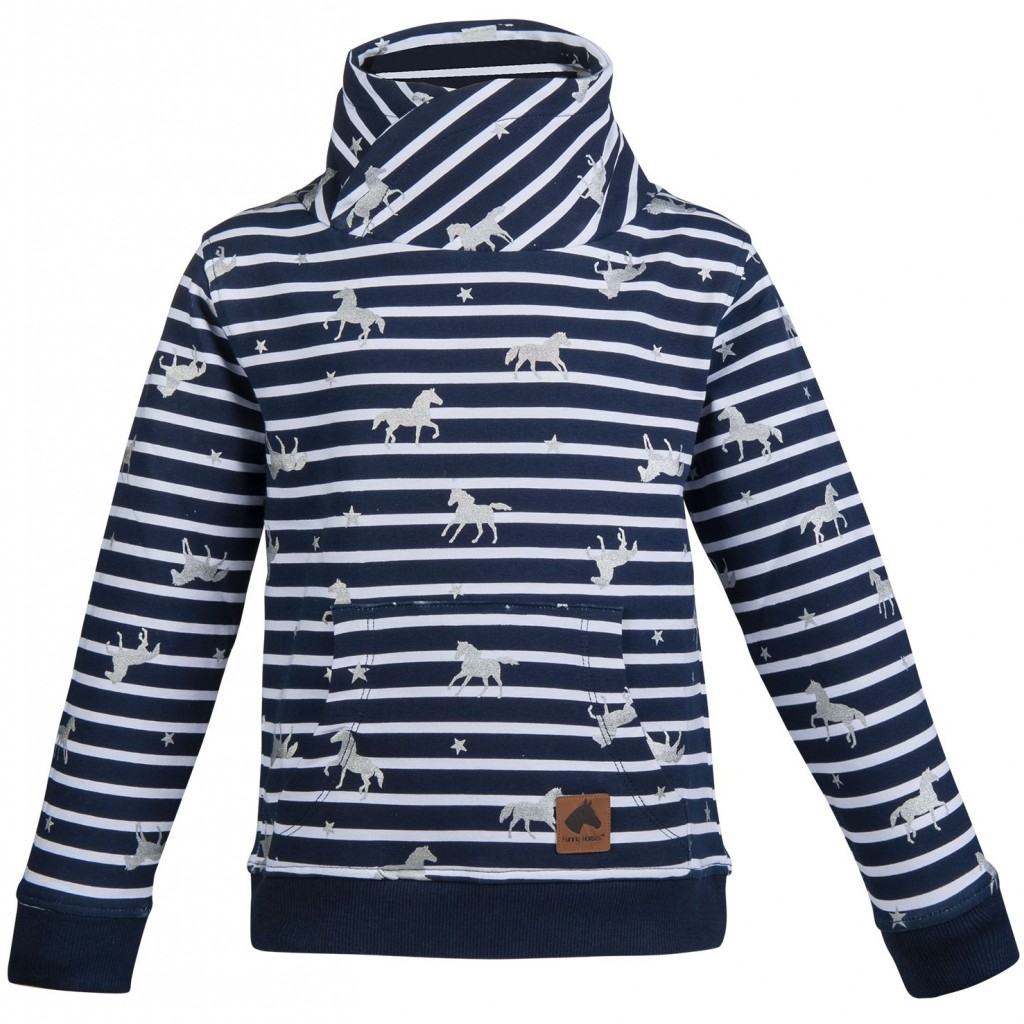 Kinder Sweater Silver Horses HKM