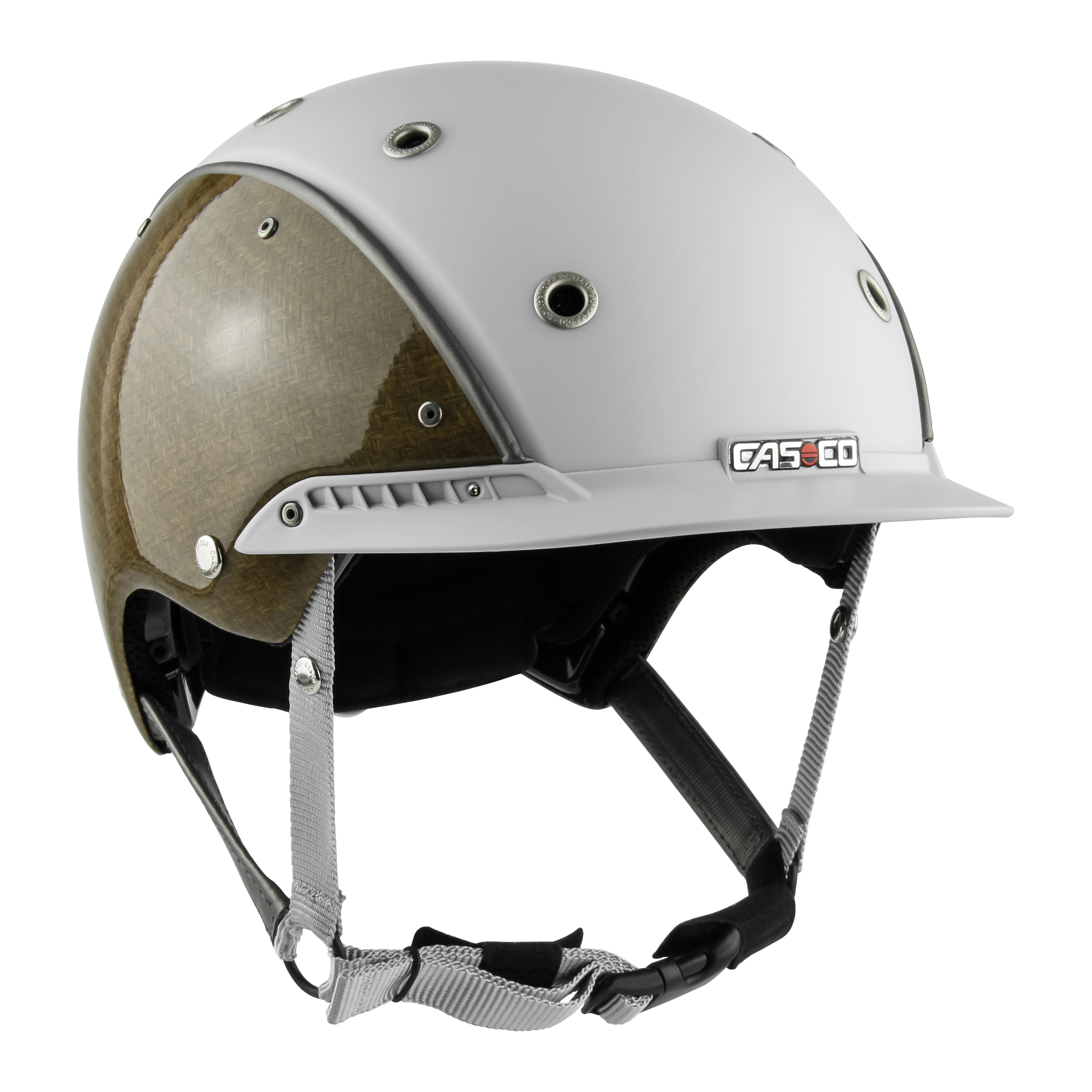 Casco Champ-3 Flachsfaser weiß-grau