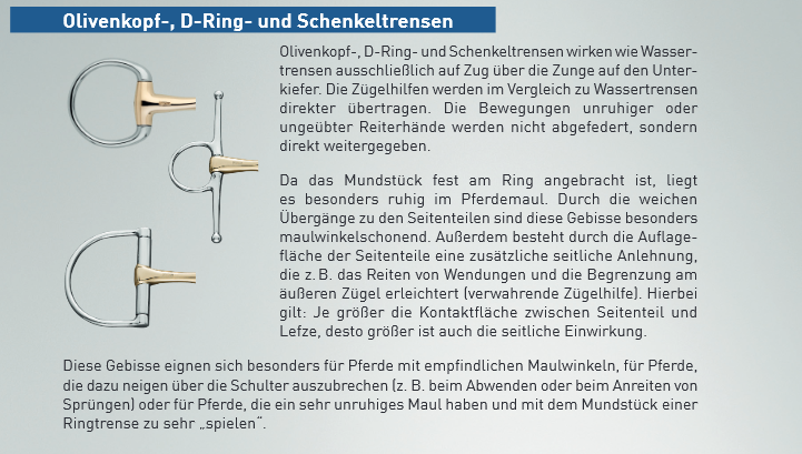 HS D-Ringtrense 16mm Edelstahl Rostfrei doppelt gebrochen