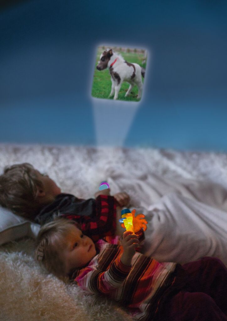 Kleine Diashow Pferde Projektor-Taschenlampe