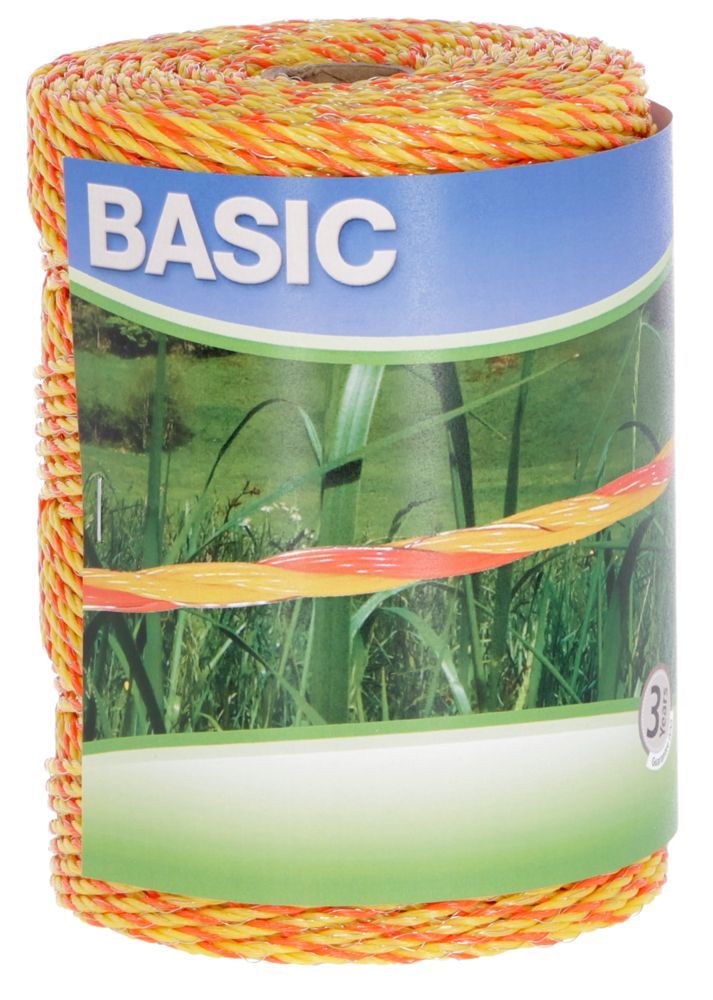 Basic Weidezaun- Litze 250m gelb/orange