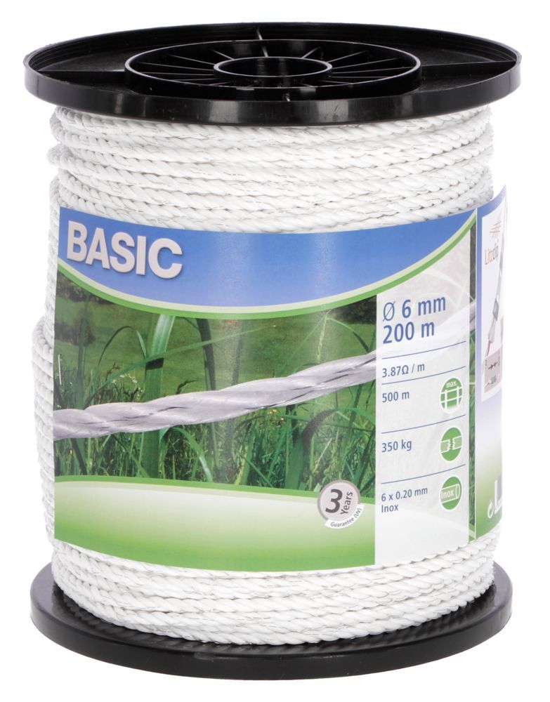 Basic Weidezaun- Seil 200m, Ø 6mm