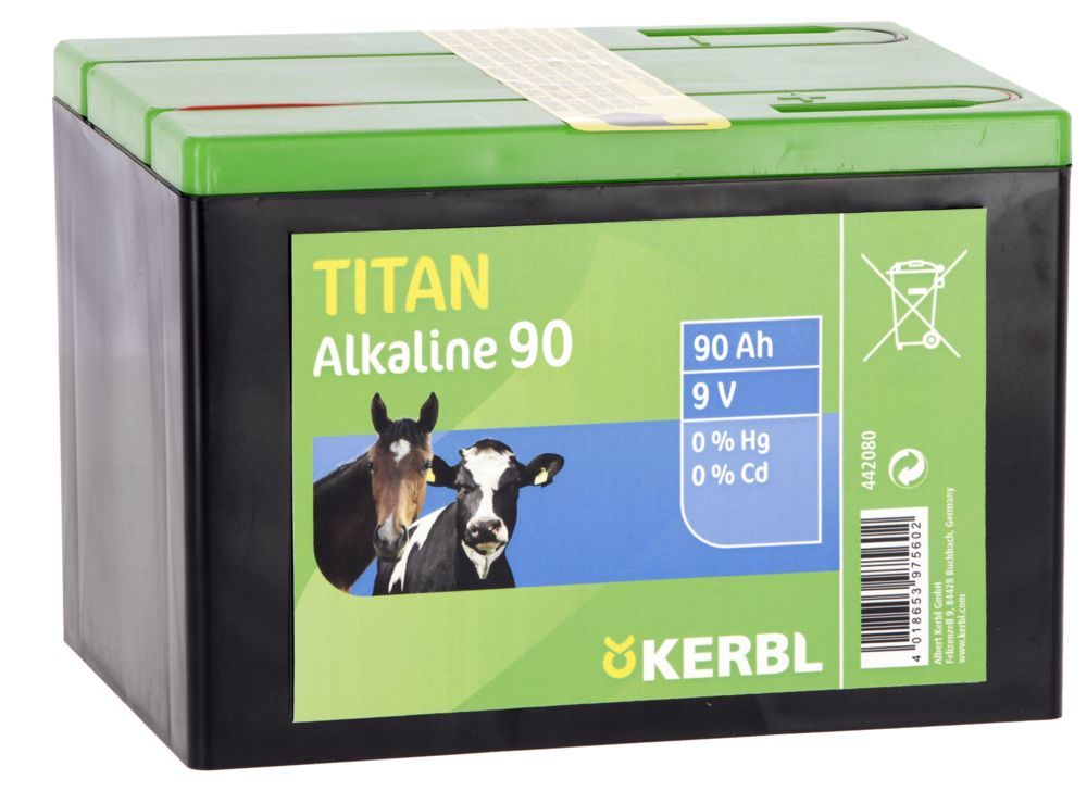 TITAN Alkaline Batterie 9 V, 90 AH