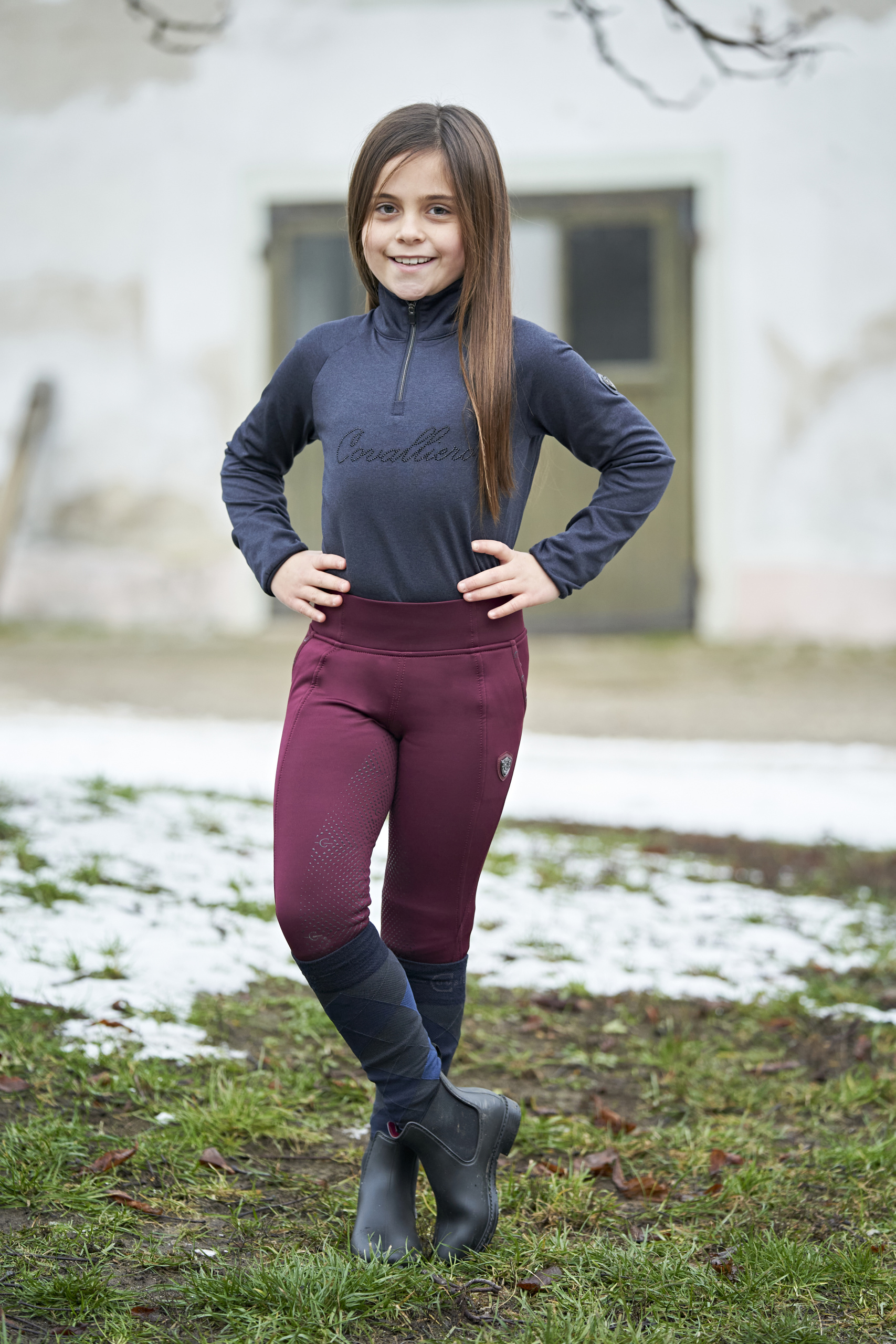 Winter-Reitleggings Kids Silikon- Vollbesatz Covalliero